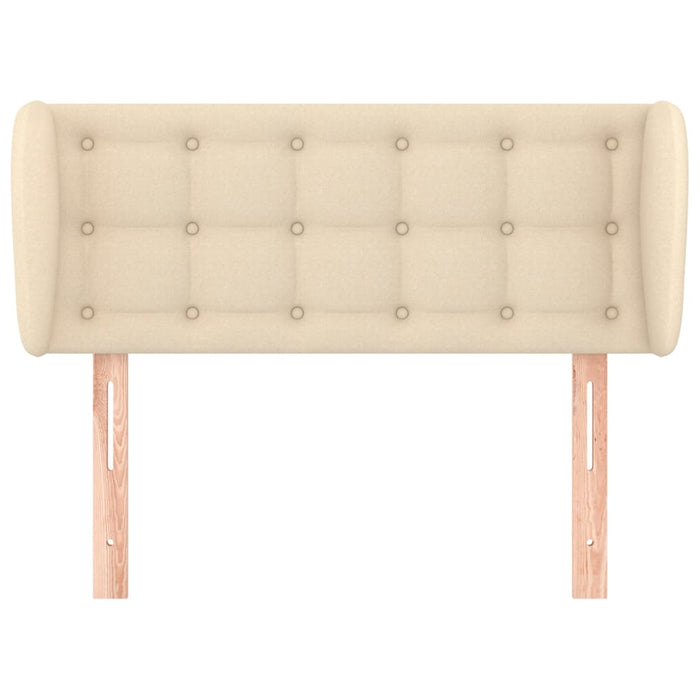 Tăblie de pat cu aripioare crem 103x23x78/88 cm textil - WALTI WALTI