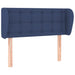 Tăblie de pat cu aripioare, albastru, 103x23x78/88 cm textil - WALTI WALTI