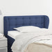 Tăblie de pat cu aripioare, albastru, 103x23x78/88 cm textil - WALTI WALTI