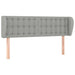 Tăblie de pat cu aripioare gri deschis 147x23x78/88 cm textil - WALTI WALTI