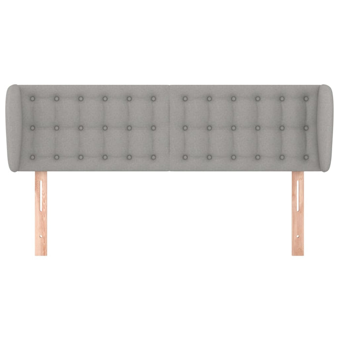 Tăblie de pat cu aripioare gri deschis 147x23x78/88 cm textil - WALTI WALTI