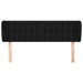 Tăblie de pat cu aripioare negru 147x23x78/88 cm textil - WALTI WALTI