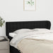 Tăblie de pat cu aripioare negru 147x23x78/88 cm textil - WALTI WALTI