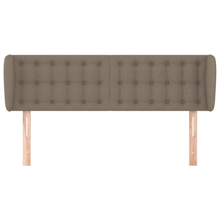 Tăblie de pat cu aripioare gri taupe 147x23x78/88 cm textil - WALTI WALTI