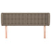 Tăblie de pat cu aripioare gri taupe 147x23x78/88 cm textil - WALTI WALTI