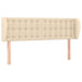 Tăblie de pat cu aripioare crem 147x23x78/88 cm material textil - WALTI WALTI