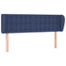 Tăblie de pat cu aripioare, albastru, 147x23x78/88 cm textil - WALTI WALTI