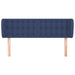 Tăblie de pat cu aripioare, albastru, 147x23x78/88 cm textil - WALTI WALTI