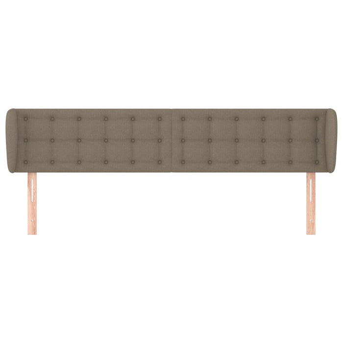 Tăblie de pat cu aripioare gri taupe 163x23x78/88 cm textil - WALTI WALTI