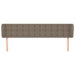 Tăblie de pat cu aripioare gri taupe 163x23x78/88 cm textil - WALTI WALTI