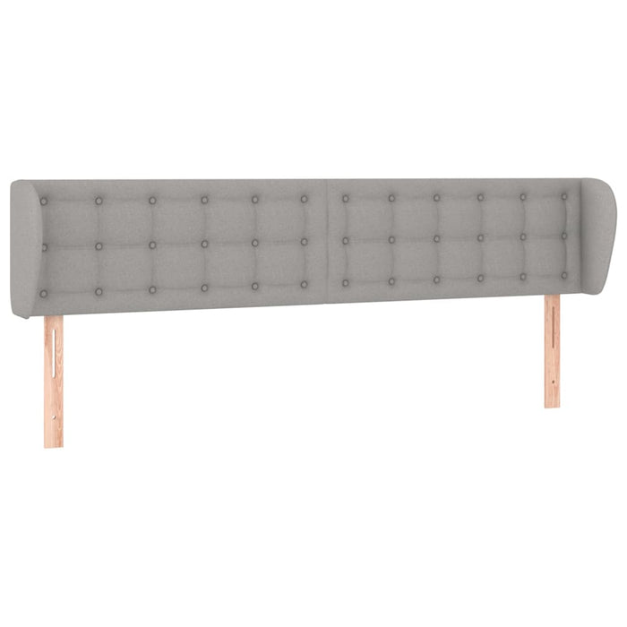 Tăblie de pat cu aripioare gri deschis 183x23x78/88 cm textil - WALTI WALTI