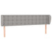 Tăblie de pat cu aripioare gri deschis 183x23x78/88 cm textil - WALTI WALTI