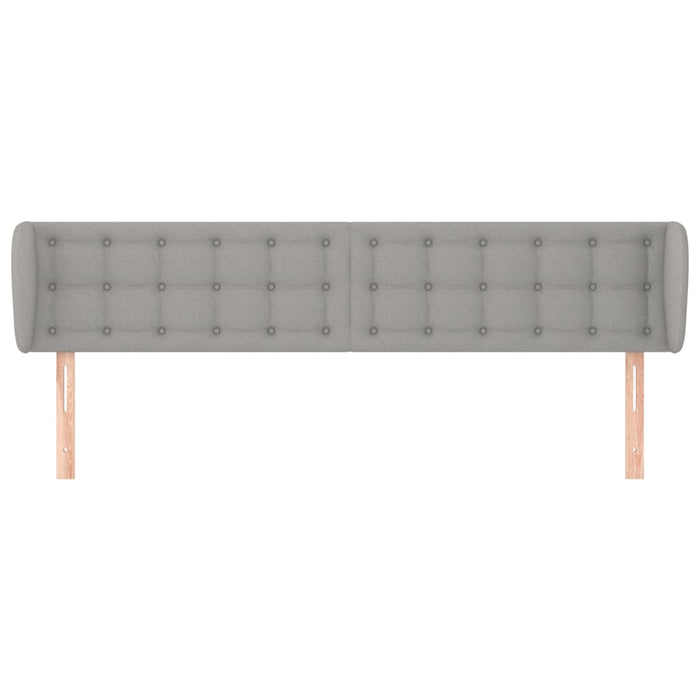 Tăblie de pat cu aripioare gri deschis 183x23x78/88 cm textil - WALTI WALTI