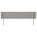 Tăblie de pat cu aripioare gri deschis 183x23x78/88 cm textil - WALTI WALTI