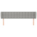 Tăblie de pat cu aripioare gri deschis 203x23x78/88 cm textil - WALTI WALTI