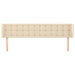 Tăblie de pat cu aripioare crem 203x23x78/88 cm textil - WALTI WALTI