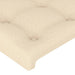 Tăblie de pat cu aripioare crem 203x23x78/88 cm textil - WALTI WALTI