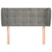 Tăblie de pat cu aripioare gri deschis 83x23x78/88 cm catifea - WALTI WALTI