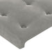 Tăblie de pat cu aripioare gri deschis 83x23x78/88 cm catifea - WALTI WALTI