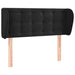 Tăblie de pat cu aripioare negru 83x23x78/88 cm catifea - WALTI WALTI