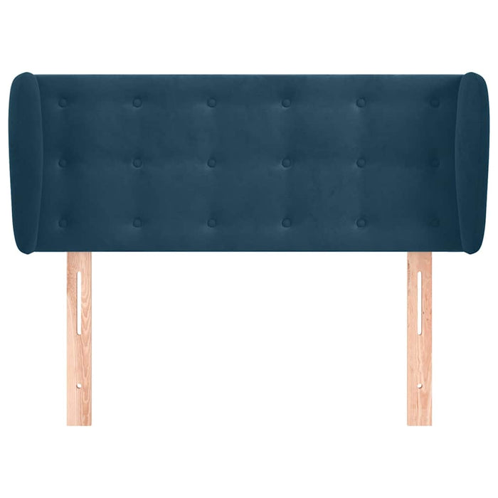Tăblie pat cu aripioare albastru închis 83x23x78/88 cm catifea - WALTI WALTI