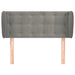 Tăblie de pat cu aripioare gri deschis 93x23x78/88 cm catifea - WALTI WALTI