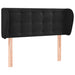 Tăblie de pat cu aripioare negru 93x23x78/88 cm catifea - WALTI WALTI