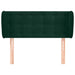 Tăblie de pat cu aripioare verde închis 93x23x78/88 cm catifea - WALTI WALTI