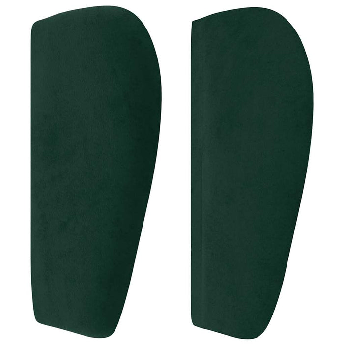 Tăblie de pat cu aripioare verde închis 93x23x78/88 cm catifea - WALTI WALTI