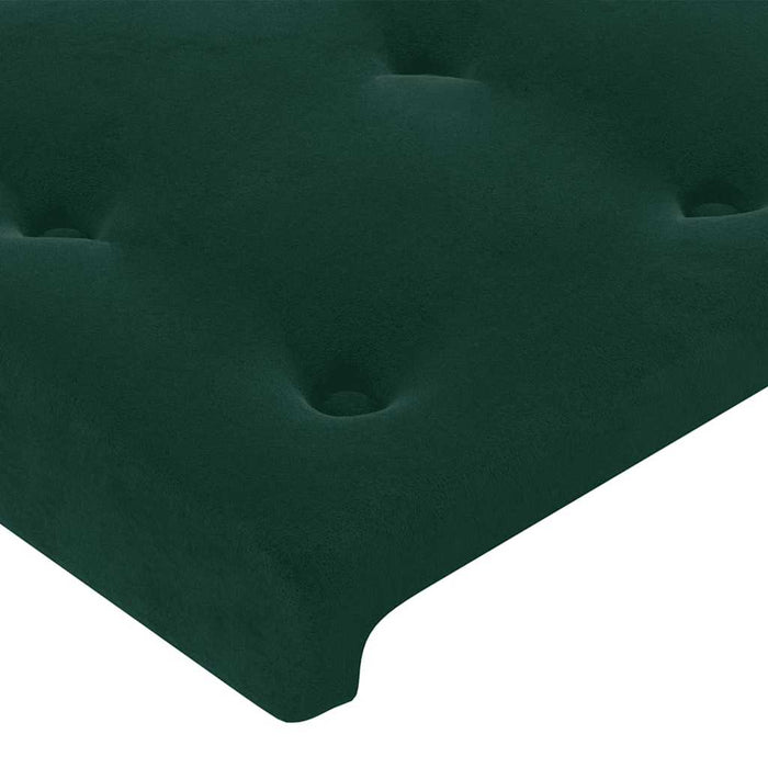 Tăblie de pat cu aripioare verde închis 93x23x78/88 cm catifea - WALTI WALTI