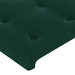 Tăblie de pat cu aripioare verde închis 93x23x78/88 cm catifea - WALTI WALTI