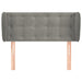 Tăblie de pat cu aripioare gri deschis 103x23x78/88 cm catifea - WALTI WALTI