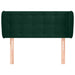 Tăblie de pat cu aripioare verde închis 103x23x78/88 cm catifea - WALTI WALTI