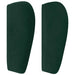 Tăblie de pat cu aripioare verde închis 103x23x78/88 cm catifea - WALTI WALTI
