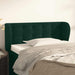Tăblie de pat cu aripioare verde închis 103x23x78/88 cm catifea - WALTI WALTI
