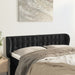 Tăblie de pat cu aripioare negru 147x23x78/88 cm catifea - WALTI WALTI