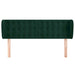 Tăblie de pat cu aripioare verde închis 147x23x78/88 cm catifea - WALTI WALTI