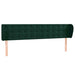 Tăblie de pat cu aripioare verde închis 163x23x78/88 cm catifea - WALTI WALTI
