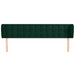 Tăblie de pat cu aripioare verde închis 163x23x78/88 cm catifea - WALTI WALTI