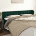 Tăblie de pat cu aripioare verde închis 163x23x78/88 cm catifea - WALTI WALTI