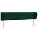 Tăblie de pat cu aripioare verde închis 183x23x78/88 cm catifea - WALTI WALTI