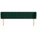 Tăblie de pat cu aripioare verde închis 183x23x78/88 cm catifea - WALTI WALTI