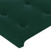 Tăblie de pat cu aripioare verde închis 183x23x78/88 cm catifea - WALTI WALTI