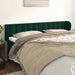 Tăblie de pat cu aripioare verde închis 183x23x78/88 cm catifea - WALTI WALTI