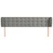 Tăblie de pat cu aripioare gri deschis 203x23x78/88 cm catifea - WALTI WALTI