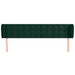 Tăblie de pat cu aripioare verde închis 203x23x78/88 cm catifea - WALTI WALTI