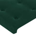 Tăblie de pat cu aripioare verde închis 203x23x78/88 cm catifea - WALTI WALTI