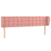 Tăblie de pat cu aripioare roz 203x23x78/88 cm catifea - WALTI WALTI