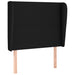 Tăblie de pat cu aripioare, negru, 83x23x118/128 cm, textil - WALTI WALTI