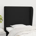 Tăblie de pat cu aripioare, negru, 83x23x118/128 cm, textil - WALTI WALTI
